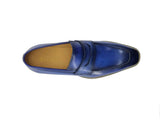 Carrucci Shoes Chic Patina Burnished Penny Loafer