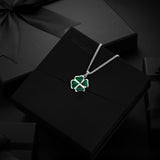 Clover Pendant - Malachite — view 10