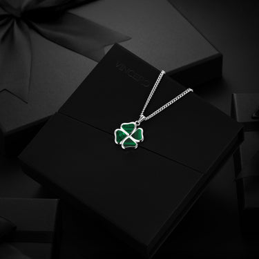Clover Pendant - Malachite — view 10