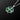Clover Pendant - Malachite — view 2