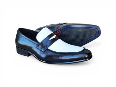 Carrucci Shoes Contrast Two Tone Penny Loafer