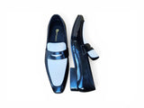 Carrucci Shoes Contrast Two Tone Penny Loafer