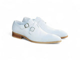 Carrucci Shoes Cross Straps Wholecut Oxford Shoe in White