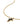 Stone Cross Pendant - Gold Set