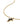Stone Cross Pendant - 14K Gold Onyx