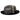 Bently Damien 2-Tone Wool Trilby in Charcoal Grey Black