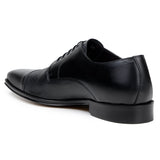 Belvedere Alexander in Black Premium Italian Deerskin Leather Oxfords