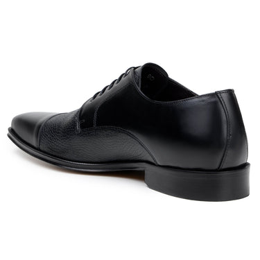 Belvedere Alexander in Black Premium Italian Deerskin Leather Oxfords