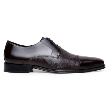 Belvedere Alexander in Brown Premium Italian Deerskin Leather Oxfords in Brown
