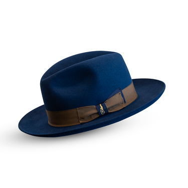 Bellissimo El Capo in Sapphire Blue Wool Fedora