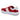 Belvedere Olivier in Red / White Men's Low-Top Suede Sneaker
