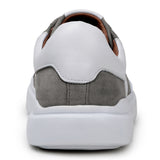 Belvedere Olivier in Pewter / White Men's Low-Top Suede Sneaker