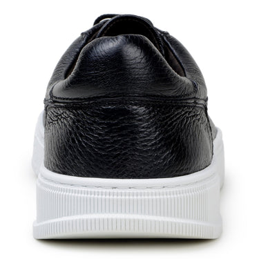 Belvedere Matteo in Black Pebbled Leather Low-Top Sneaker