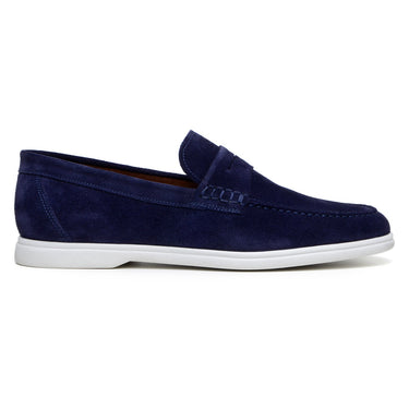 Belvedere Niko in Navy Suede Penny Loafer Sneaker in Navy