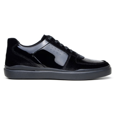 Belvedere Edmound in Black Men's Patent Leather and Suede Sneakers in Black