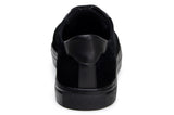Belvedere Prince in Black Velvet & Polished Leather Formal Sneakers