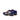 DapperFam Brenno Golf in Cobalt Blue / Med Brown Men's Italian Patent Leather & Italian Embossed Leather Single Monk