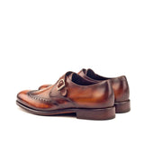 DapperFam Brenno in Cognac Men's Hand-Painted Patina Single Monk