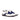 DapperFam Brenno in White / Navy Men's Italian Leather & Italian Suede Single Monk in White / Navy