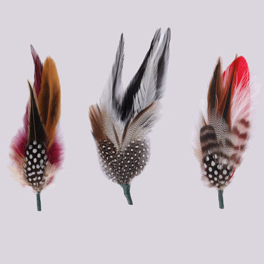 DapperFam Hat Feathers Pack of 3 Millinery Feathers in #color_