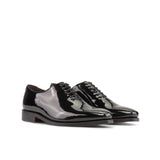 DapperFam Giuliano in Black Men's Patent Leather Whole Cut — Style 5522