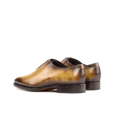 DapperFam Giuliano in Cognac Men's Hand-Painted Patina Whole Cut