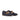 DapperFam Luciano in Navy / Med Brown Men's Flannel & Italian Leather Loafer in Navy / Med Brown