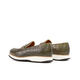 DapperFam Luciano in Olive / Cognac Men's Italian Leather