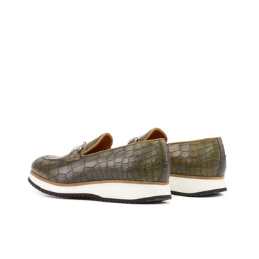 DapperFam Luciano in Olive / Cognac Men's Italian Leather