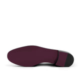 DapperFam Marcello in Black Men's Velvet Belgian Slipper