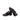 DapperFam Monaco Golf in Black Men's Italian Leather & Lux Suede Double Monk