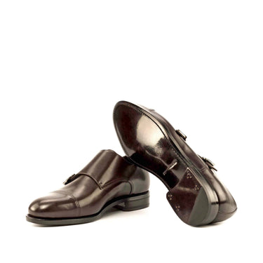 DapperFam Monaco in Dark Brown Men's Italian Leather Double Monk