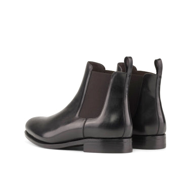 DapperFam Monza in Black Men's Italian Leather Chelsea Boot