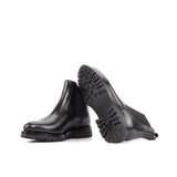DapperFam Monza in Black Men's Italian Leather Chelsea Boot
