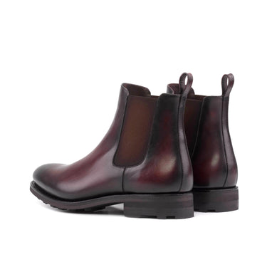 DapperFam Monza in Burgundy Men's Italian Leather Chelsea Boot