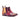 DapperFam Monza in Cognac / Burgundy Men's Hand-Painted Patina Chelsea Boot in Cognac / Burgundy