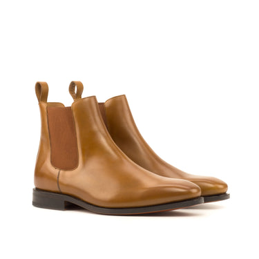 DapperFam Monza in Cognac Men's Italian Leather Chelsea Boot in Cognac