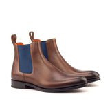 DapperFam Monza in Med Brown Men's Italian Leather Chelsea Boot — Style 2635