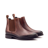 DapperFam Monza in Med Brown Men's Italian Leather Chelsea Boot — Style 3238