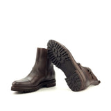 DapperFam Octavian in Dark Brown Men's Italian Leather Buckle Boot