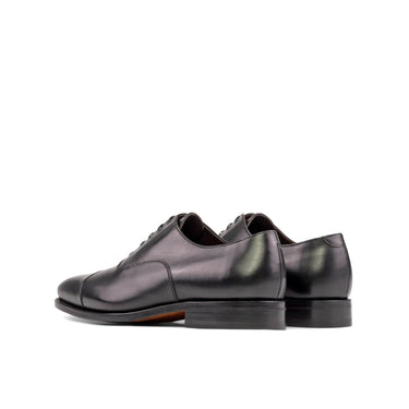 DapperFam Rafael in Black Men's Vitello Leather Oxford