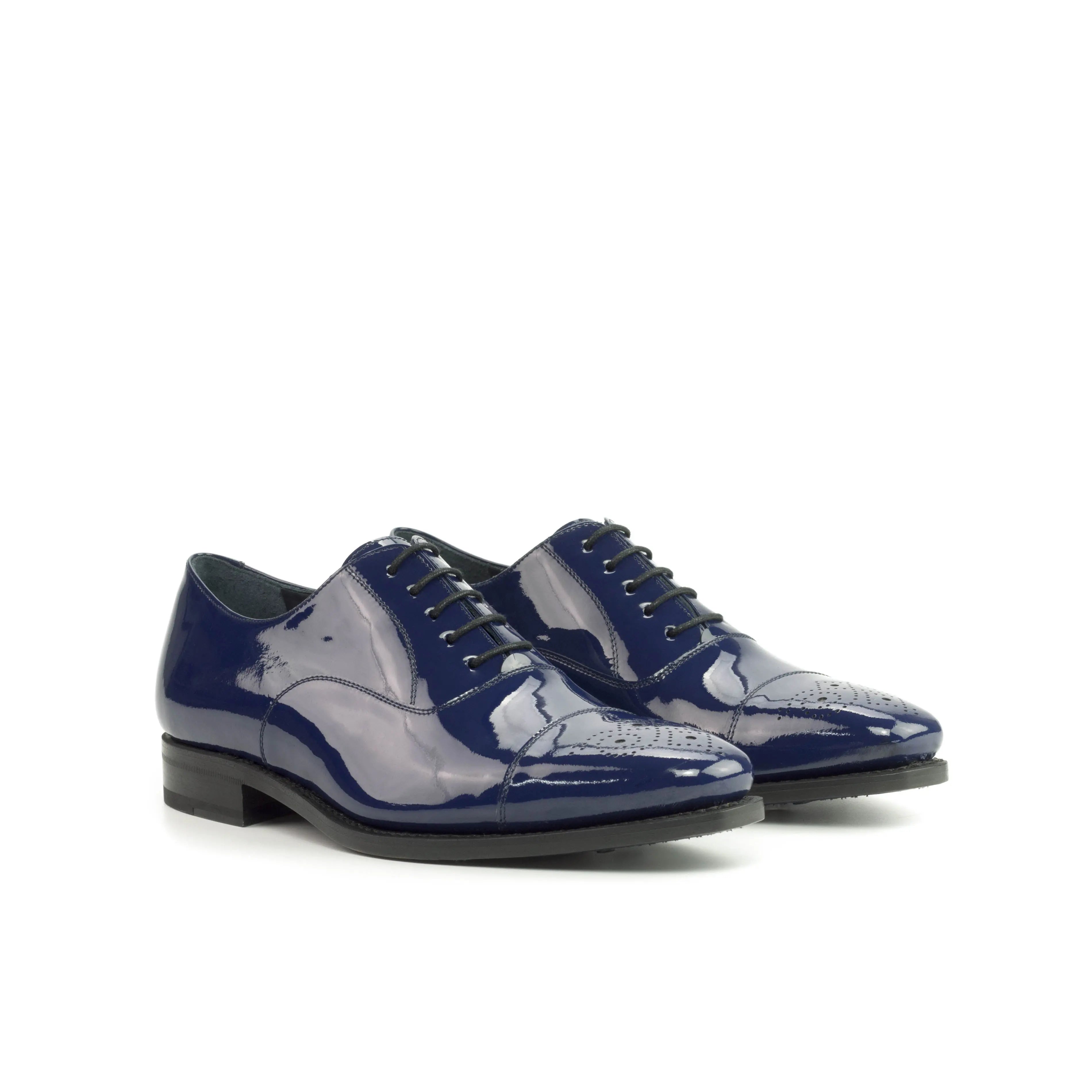 cobalt blue mens dress shoes Handmade Men's Suede Leather Shoes Wingtip Royal Blue Oxford Formal Dress Boots