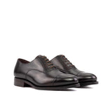 DapperFam Rafael in Dark Brown Men's Italian Leather Oxford — Style 5569
