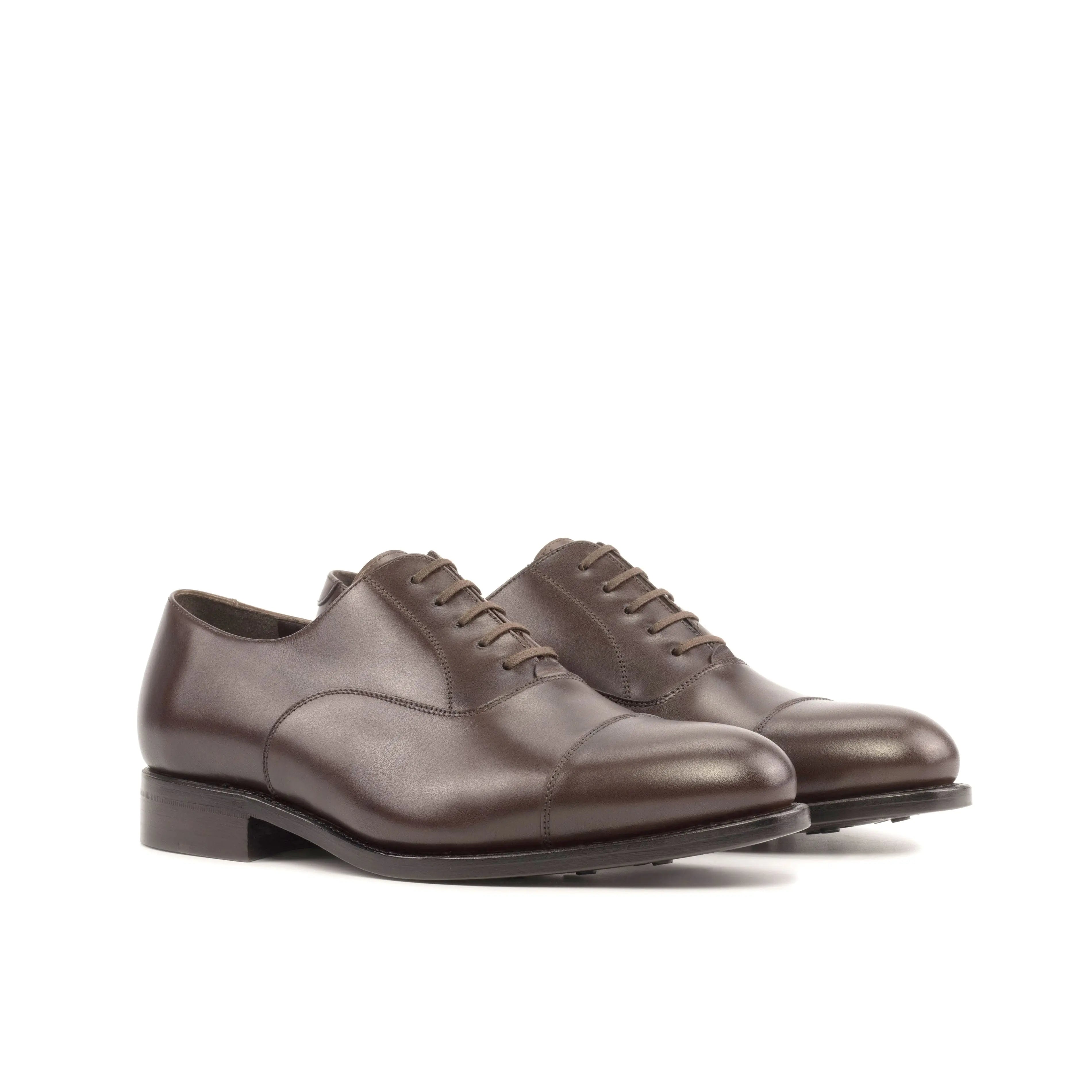 Rafael in Dark Brown Men's Italian Leather Oxford by DapperFam – DAPPERFAM