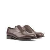 DapperFam Rafael in Dark Brown Men's Italian Leather Oxford — Style 5532