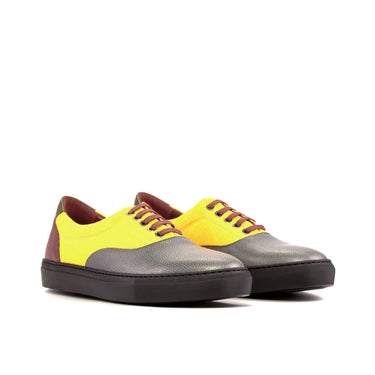 DapperFam Riccardo in Mustard Men's Linen Top Sider in Mustard