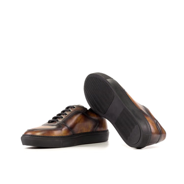 DapperFam Rivale in Brown Men's Italian Leather Trainer