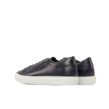 DapperFam Rivale in Dark Blue Men's Italian Leather Trainer