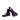 DapperFam Rohan in Black / Dark Grey Men's Flannel & Italian Leather Jodhpur Boot