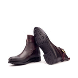 DapperFam Rohan in Burgundy Men's Italian Leather Jodhpur Boot